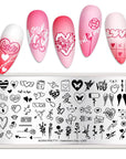 Nail Stamping Plate Valentine's Day-L002