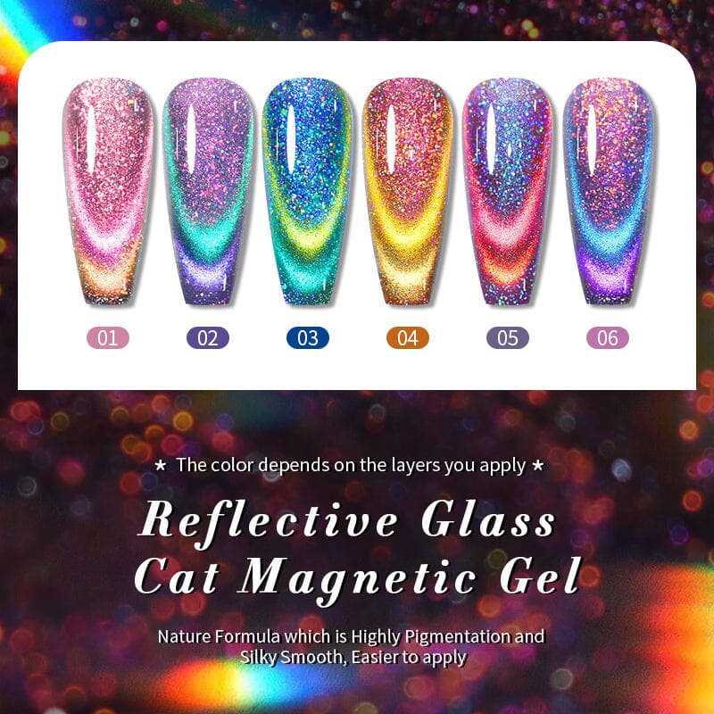 Reflective Glass Cat Magnetic Gel Polish 10ml