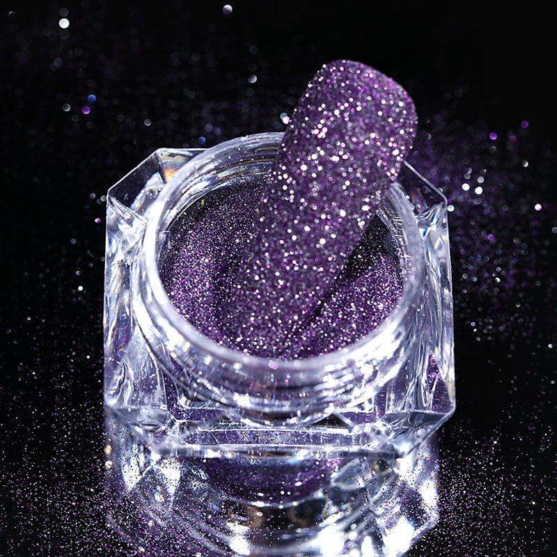 Reflective Glitter Nail Powder Violet Laser Shining #06