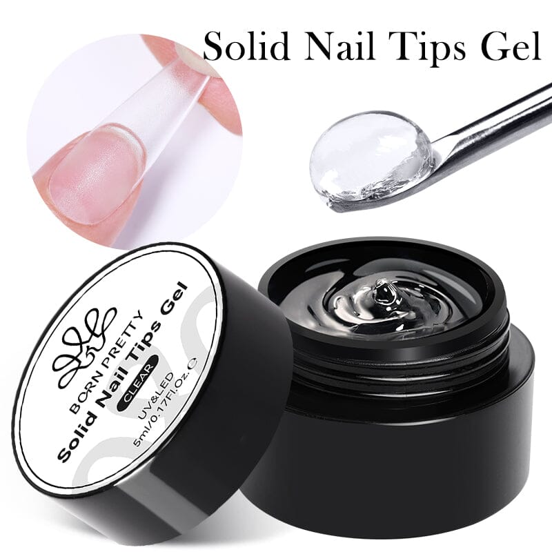 Clear Solid Nail Tips Gel 5ml