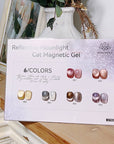 Color Chart Card for Reflective Moonlight Cat Magnetic Gel