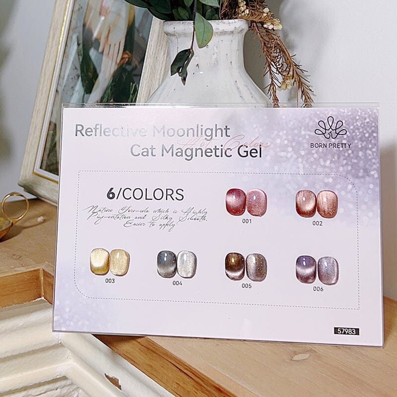 Color Chart Card for Reflective Moonlight Cat Magnetic Gel