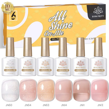 6 Colors Jelly Nude Gel Set (Set 14-20)