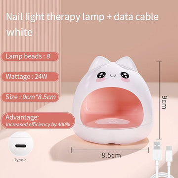 24W UV LED Nail Lamp USB Rechargeable