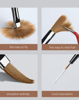 9pcs Nail Brush Set