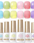 6 Colors Hey Candy Semi Jelly Gel Polish Set 7ml