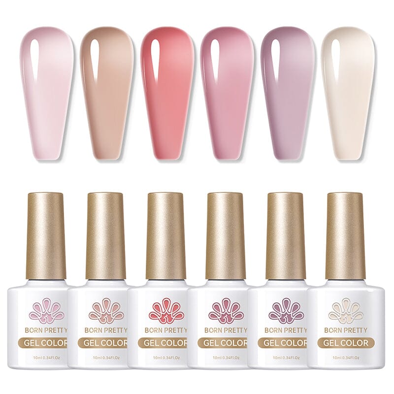 Nude - 6 Colors Gel Polish Set 10ml