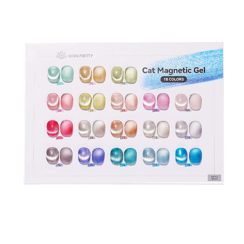 Color Chart Card for Sea Blue Cat Magnetic Gel