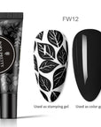 Black Stamping Gel Polish FW12 11g