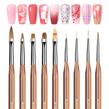 9pcs Nail Brush Set