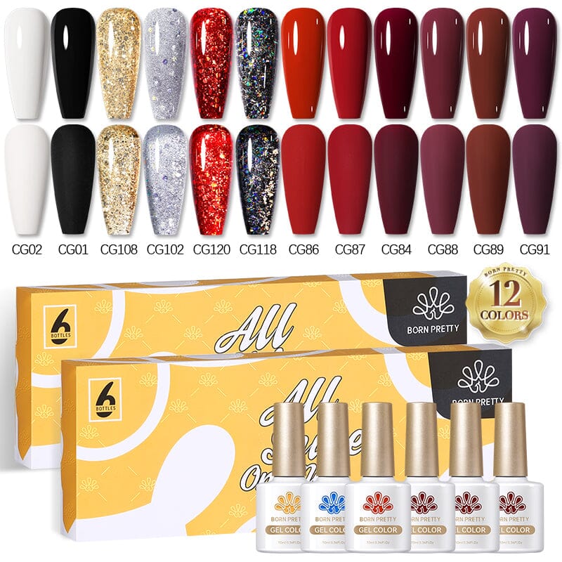 12 Colors Spring Summer Gel Polish Set