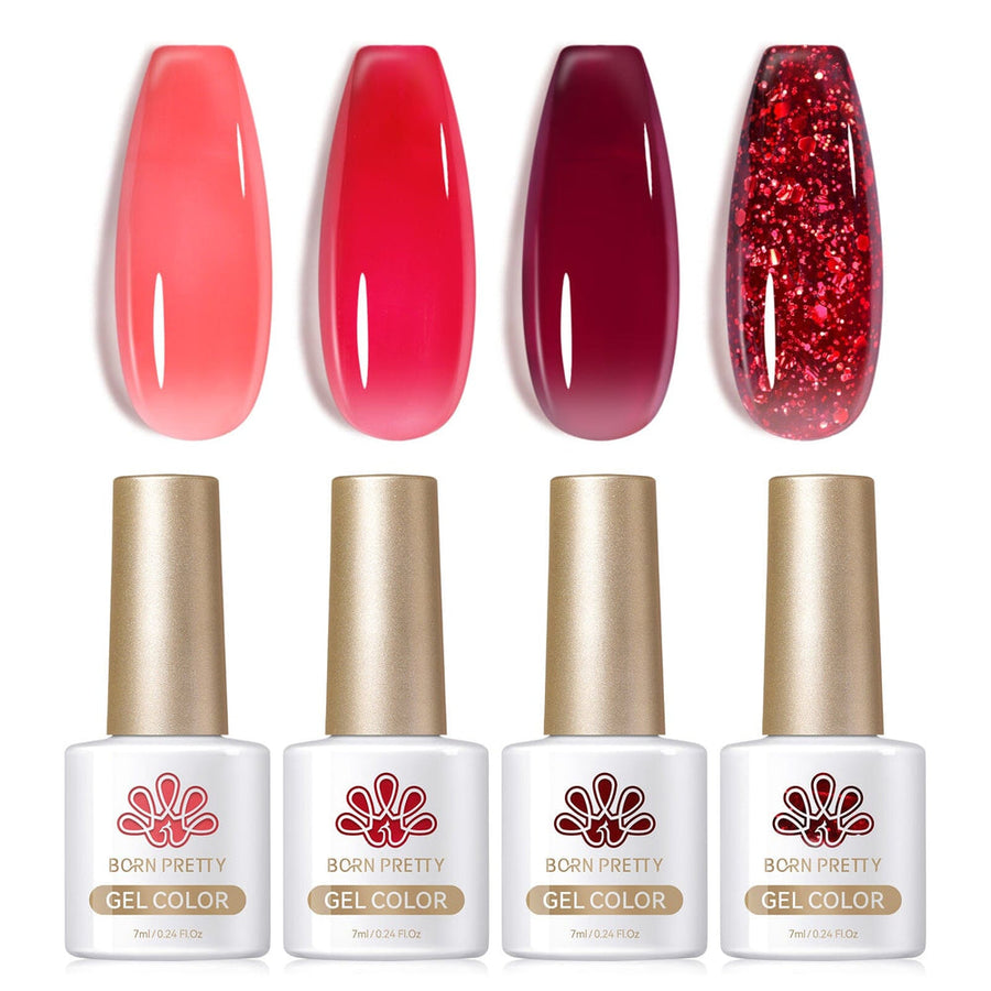 4 Colors Ruby Regalia Milky Jelly Gel 7ml