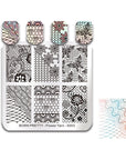 Nail Stamping Plate Flower Yarn-S003