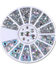 Nail Rhinestones in Wheel 3D Nail Decoration