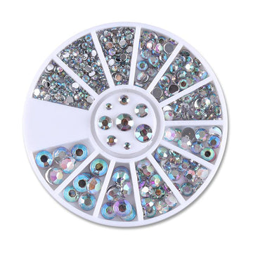 Nail Rhinestones in Wheel 3D Nail Decoration