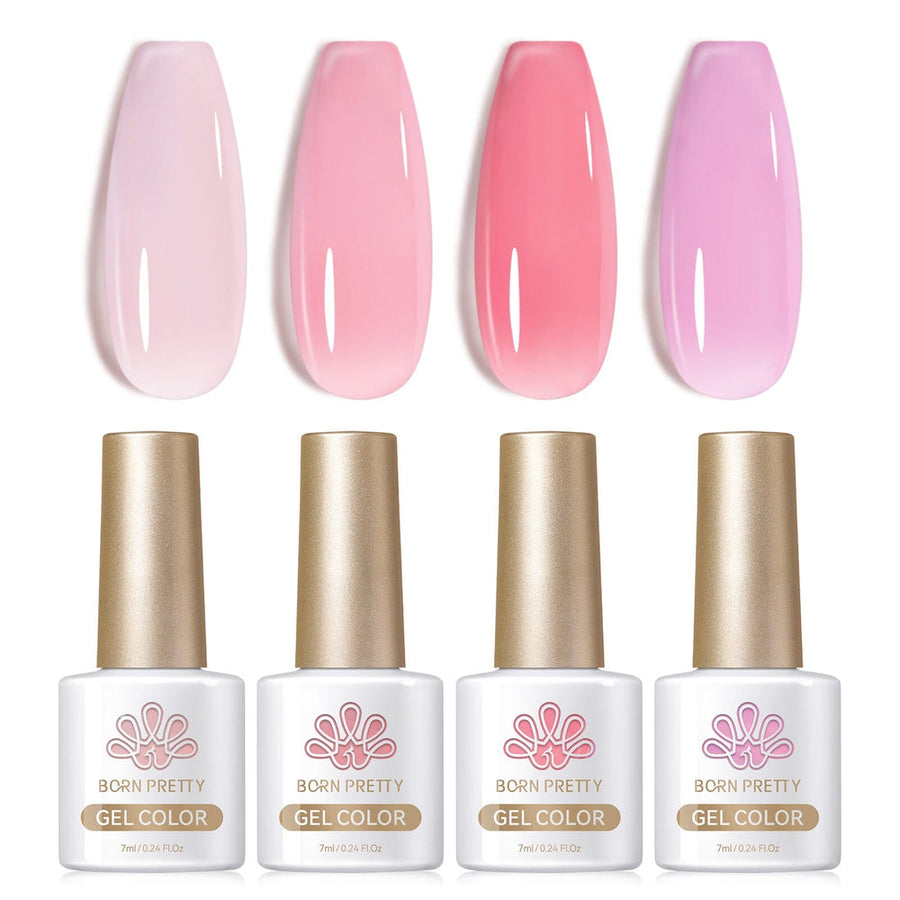 4 Colors Muted Bloom Milky Jelly Gel 7ml