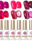 6 Colors Vivi Magenta Gel Polish Set 10ml