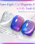 2pcs Set Water Light Cat Magnetic Gel & Jelly Nude Gel