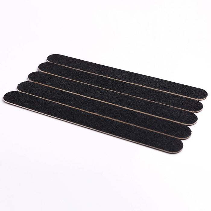 5pcs Black Straight Nail Files 180/180