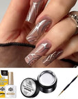 TikTok Metallic Panting Gel & Jelly Nude Gel Kit