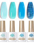 4 Colors Ocean Blue Milky Jelly Gel 7ml