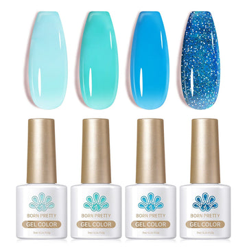 4 Colors Ocean Blue Milky Jelly Gel 7ml