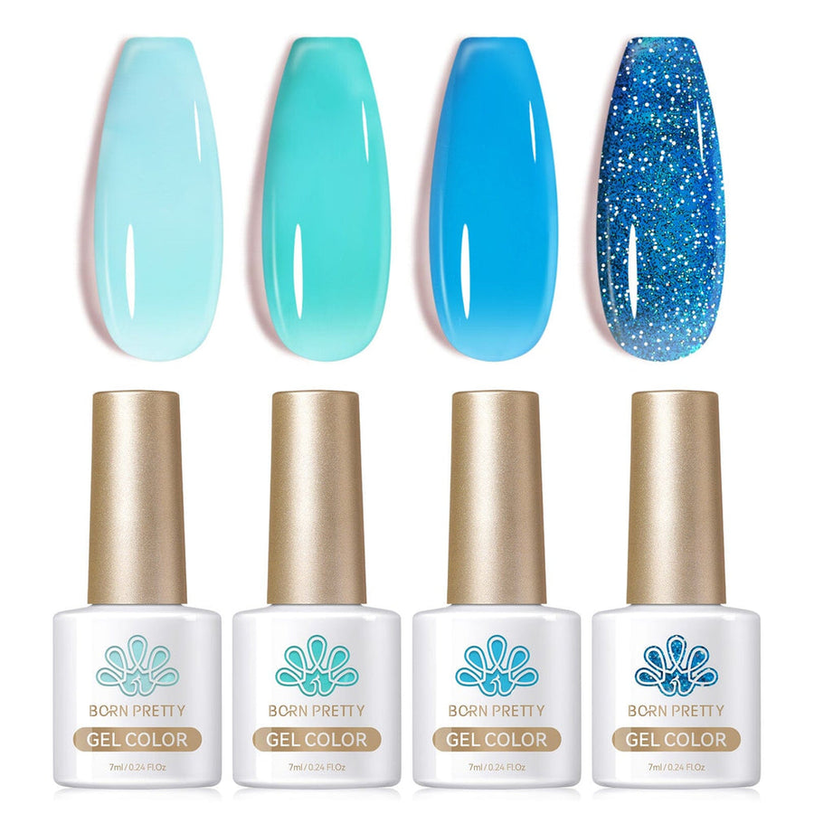 4 Colors Ocean Blue Milky Jelly Gel 7ml