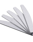 5pcs White Curved Nail Files 100/180