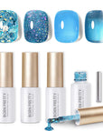 4 Colors Blue Starlight Jelly Gel 5ml