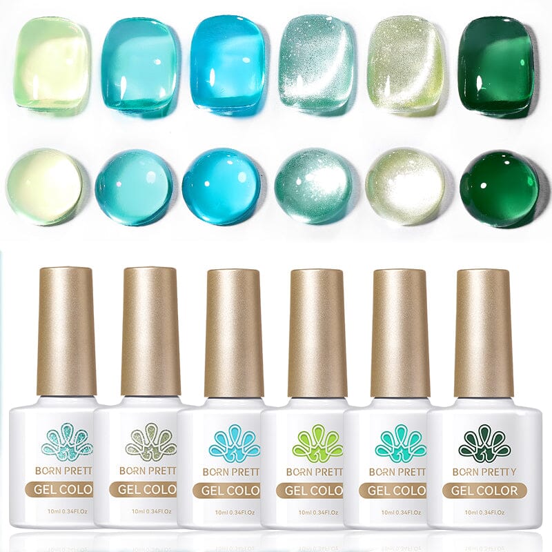 6 Colors Mint Manbo Gel Polish Set 10ml