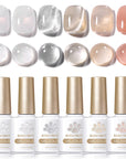 6 Colors Nude Milk Gel Polish Set 10ml