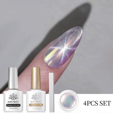 Cat Magnetic Gel & Mirror Powder Nail Kit #01