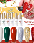 6 Colors Christmas Gel Polish Set