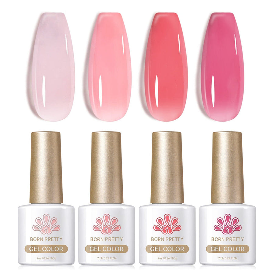 4 Colors Rosy Aura Milky Jelly Gel 7ml