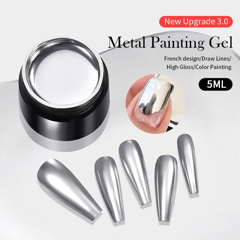 Super Shine Silver Metal Painting Gel