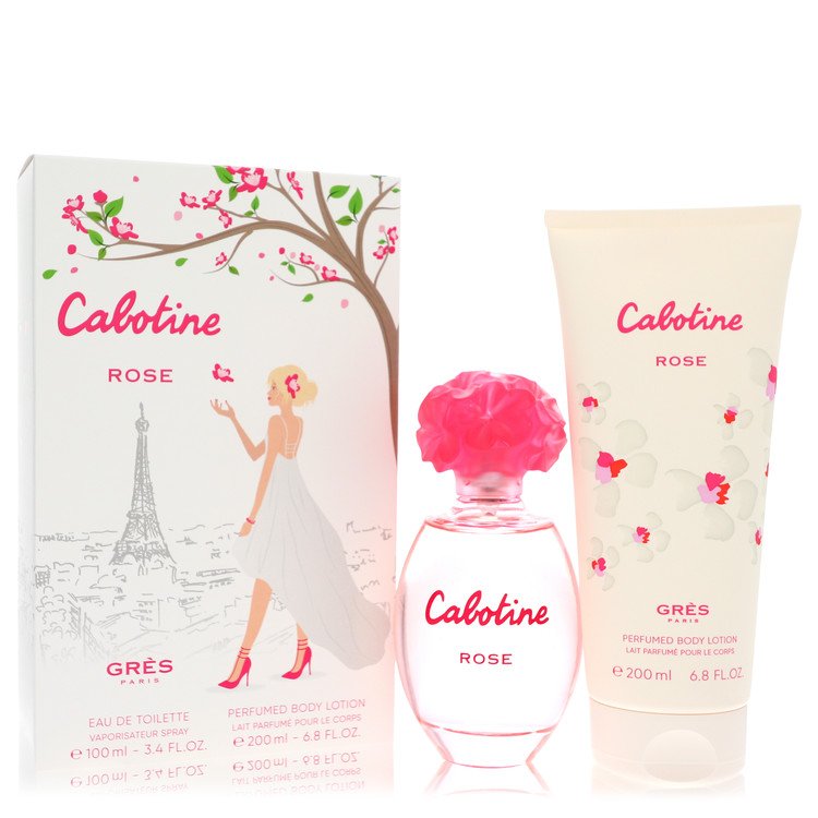 Cabotine Rose Perfume By Parfums Gres Gift Set- Free Shipping