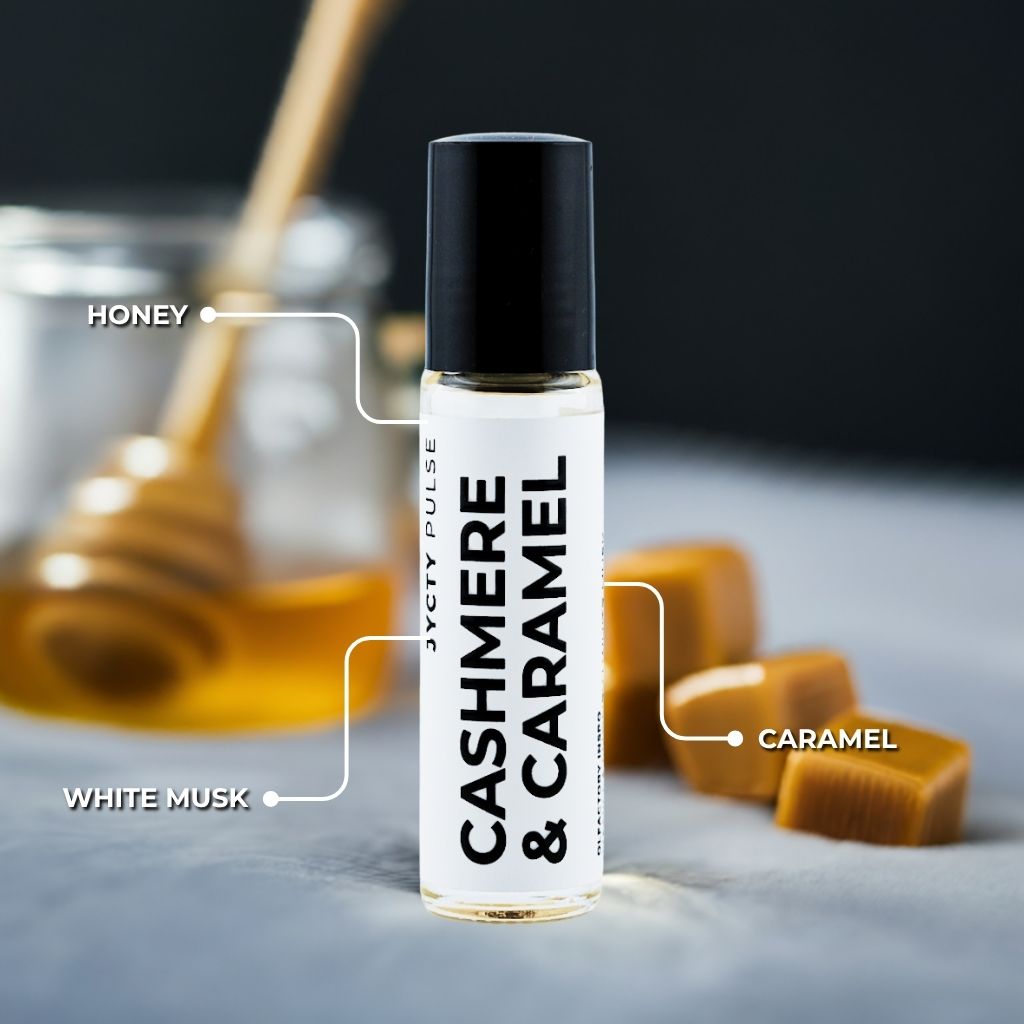 CASHMERE & CARAMEL Perfume Oil – Inspired by Bianco Latte, 10ml Roll-On
