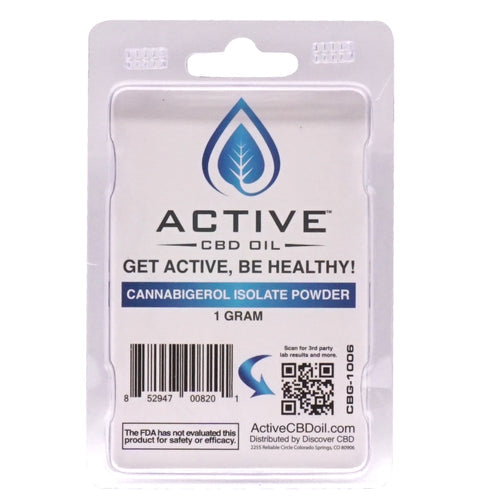 CBD Active CBG 99% isolate powder - 1gram - Free Shipping