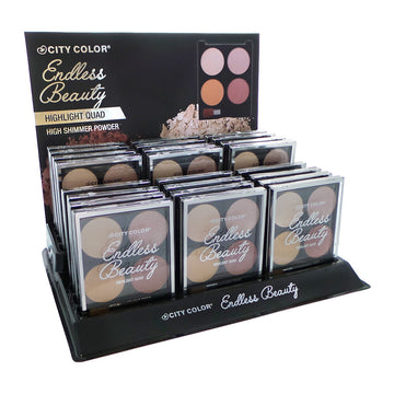 CITY COLOR Endless Beauty Highlight Quads Display Set, 24 Pieces - Free Shipping