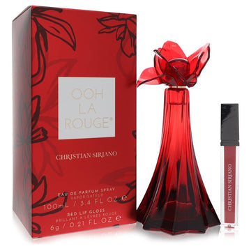 Christian Siriano Ooh La Rouge Perfume By Christian Siriano Eau De Parfum Spray + 0.21 oz Red Lip Gloss- Free Shipping