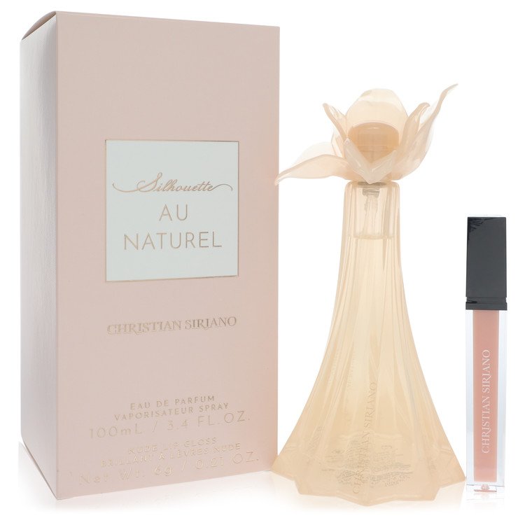 Christian Siriano Au Naturel Perfume By Christian Siriano Eau De Parfum Spray + 0.21 oz Nude Lip Gloss- Free Shipping