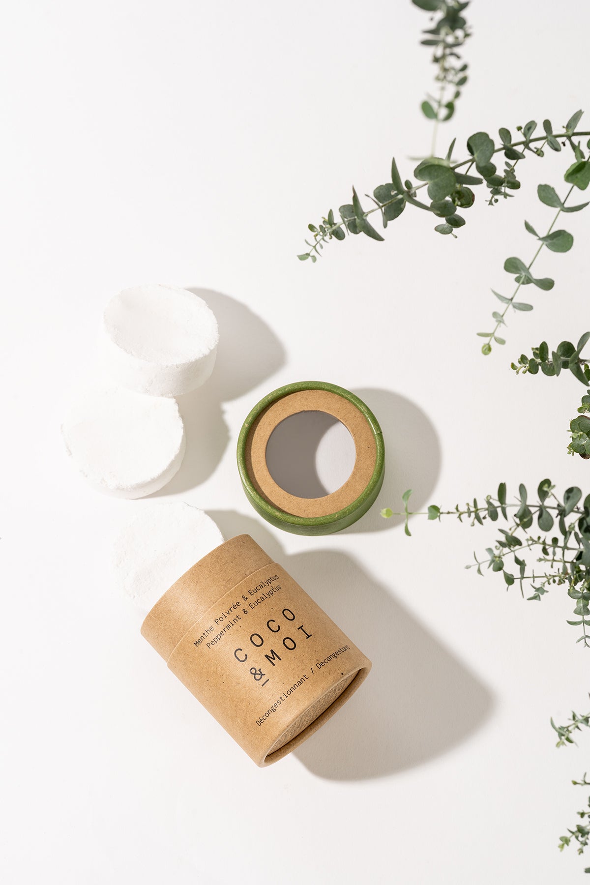 Peppermint & Eucalyptus Shower Steam – Vegan Aromatic Tablets