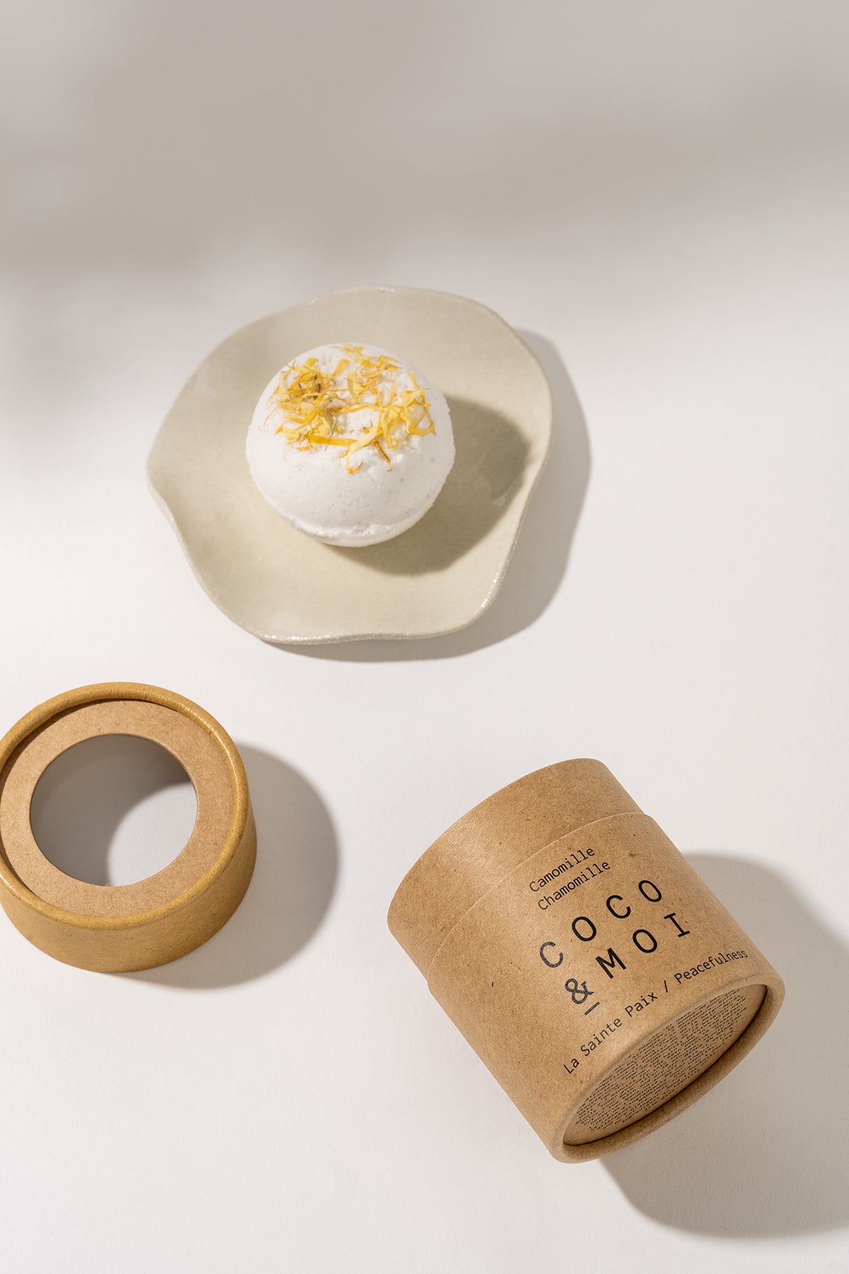 Bombe de Bain Camomille – Vegan Relaxing Bath Bomb