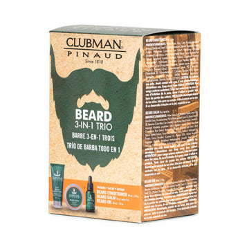 CLUBMAN Beard 3 in 1 Trio - Beard Balm, Oil and 2 in 1 Conditioner - Free Shipping