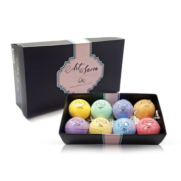 8pc Bath Bomb Set | Wellness