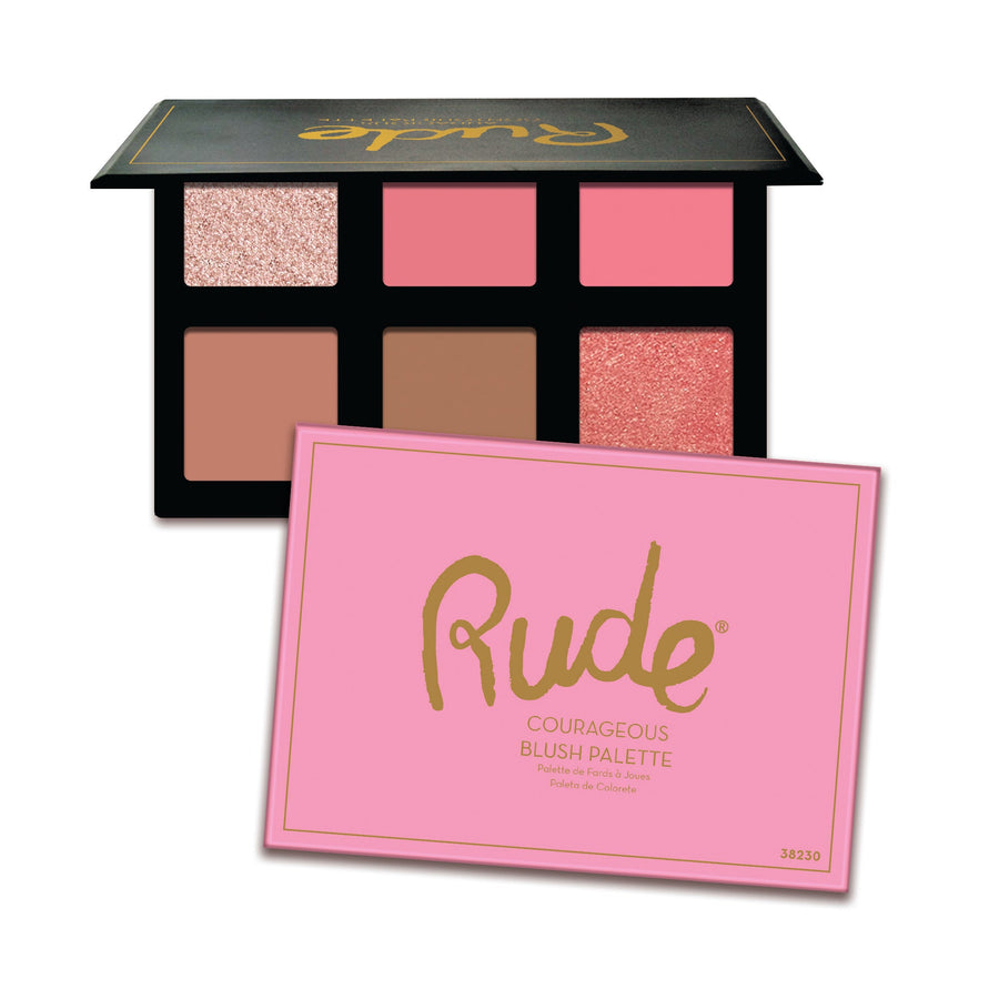 RUDE Courageous Blush Palette - Free Shipping