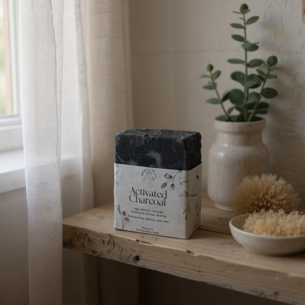 Activated Charcoal Soap – Deep Cleansing & Skin-Nourishing, 140g