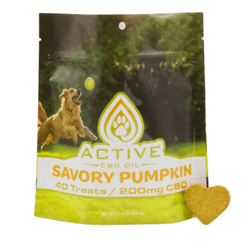 CBD Active Dog Treats - 40ct - 5 mg each - Pumpkin and Chicken - Free Shipping