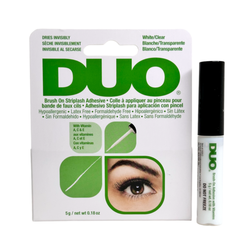 DUO BRUSH ON LASH ADHESIVE-CLEAR and DARK TONE Net. Wt. 0.18 oz.