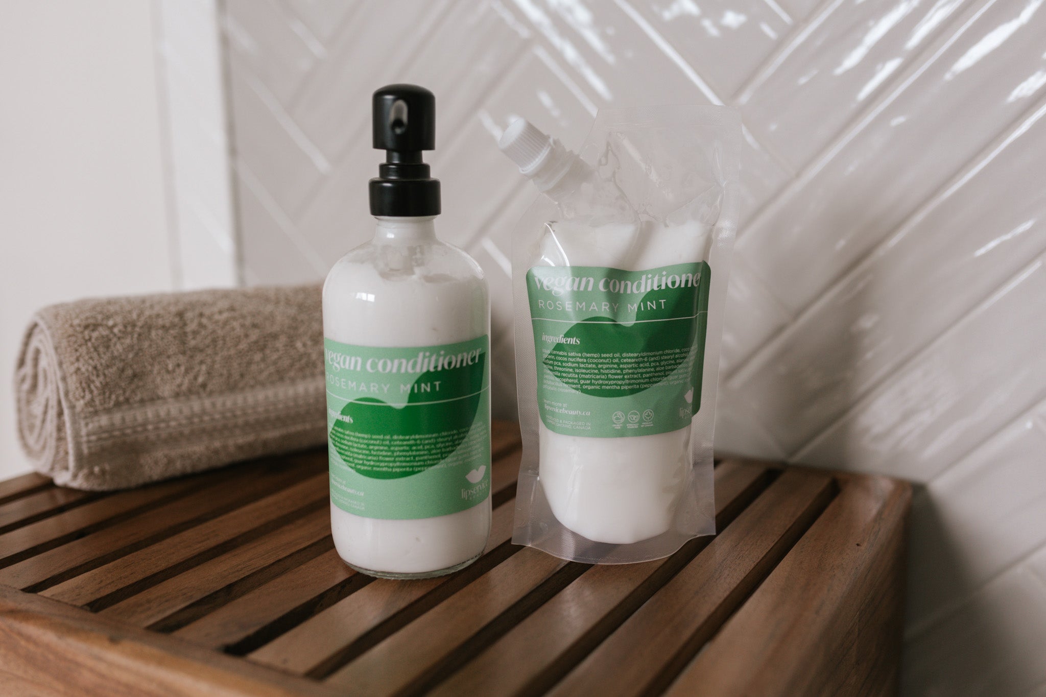 Vegan Conditioner – Rosemary Mint, 473ml / 16oz – Silicone & Paraben Free, Eco-Friendly